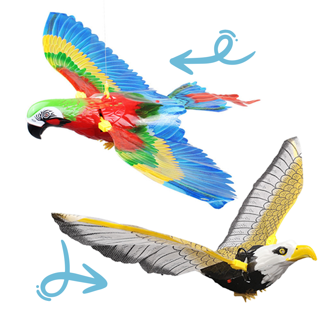 Aves Voladoras Diversion Mascotas X2pcs